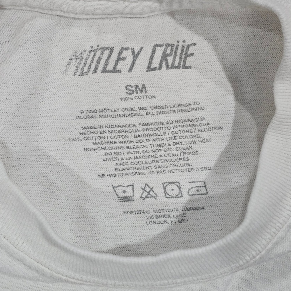 Motley Crue SM Women White Girls Girls Girls Muscle Tee Graphic Cropped Tank - Picture 5 of 5